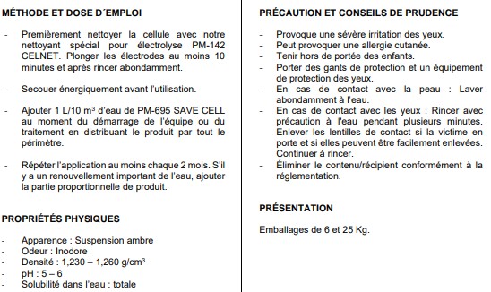 save cell description